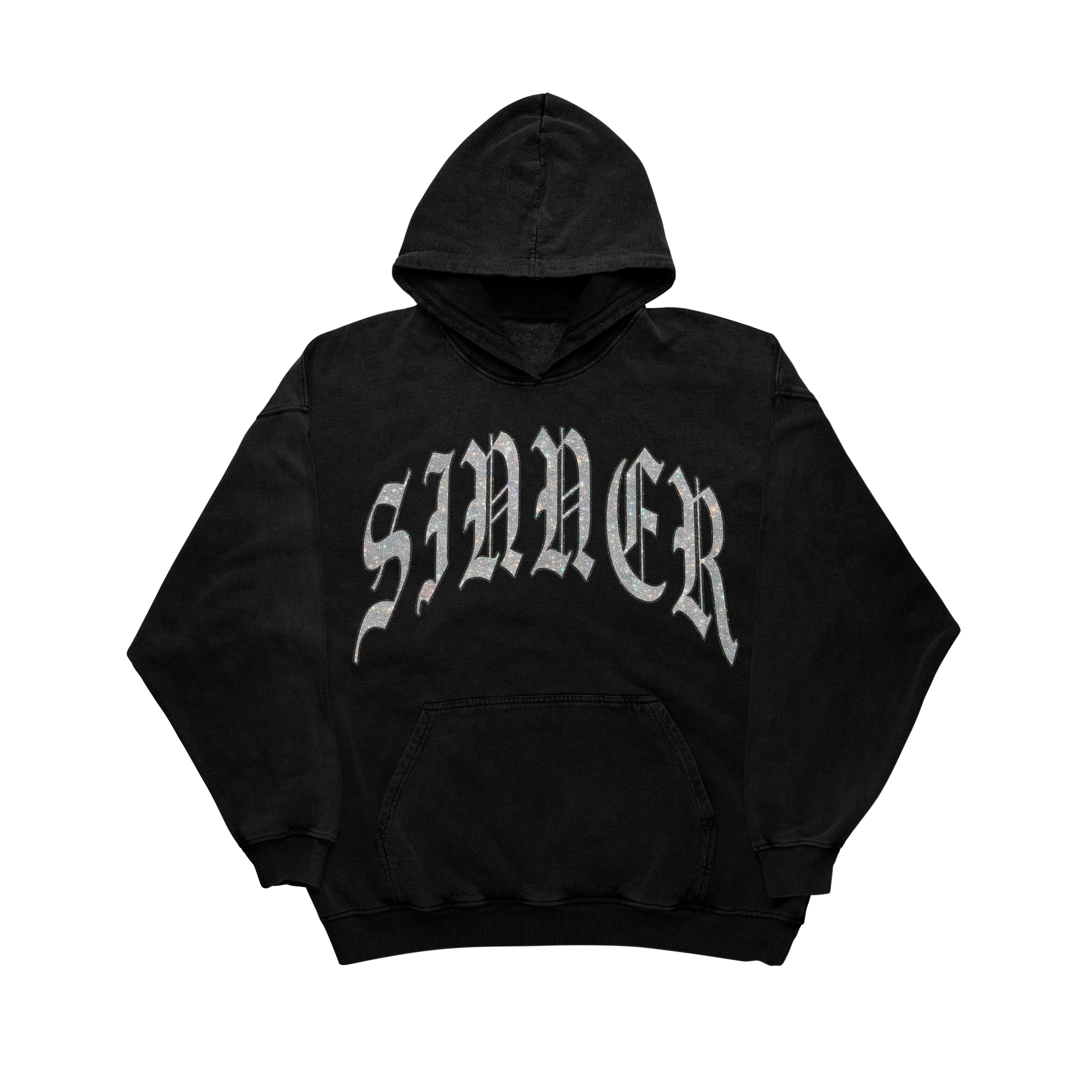 Rhinestone sinner hoodie new arrivals