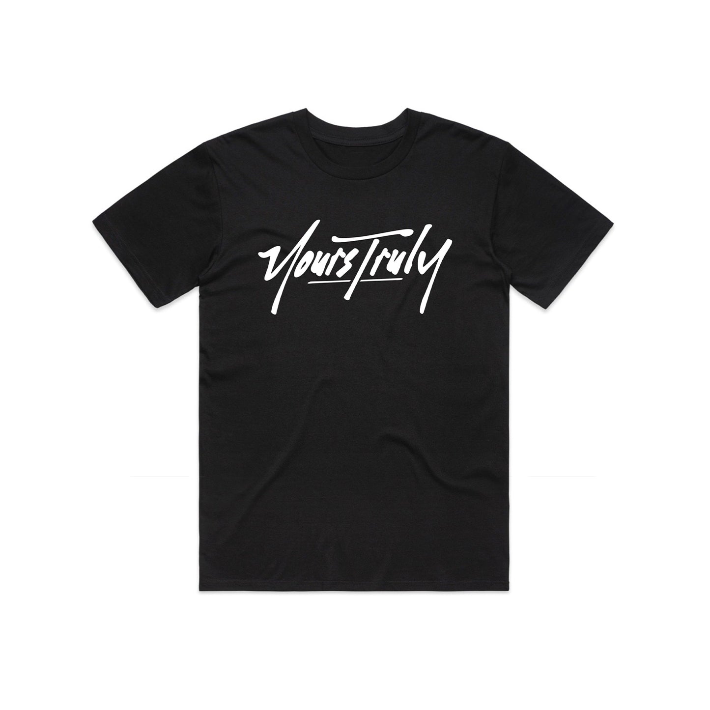 YOURS TRULY LOGO TEE - BLACK